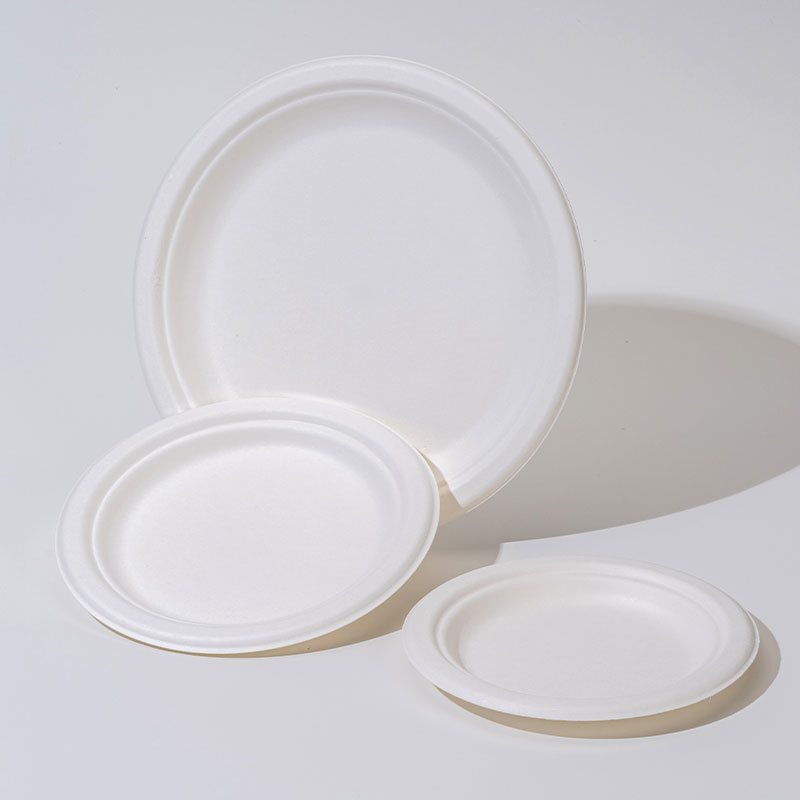 Sugarcane Pulp Round Plate