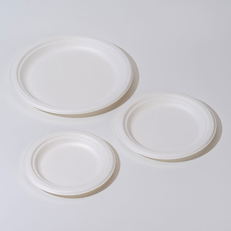 Sugarcane Pulp Round Plate